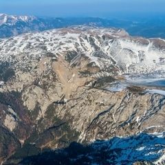 Flugwegposition um 14:58:58: Aufgenommen in der Nähe von Gemeinde Schwarzau im Gebirge, Österreich in 2525 Meter